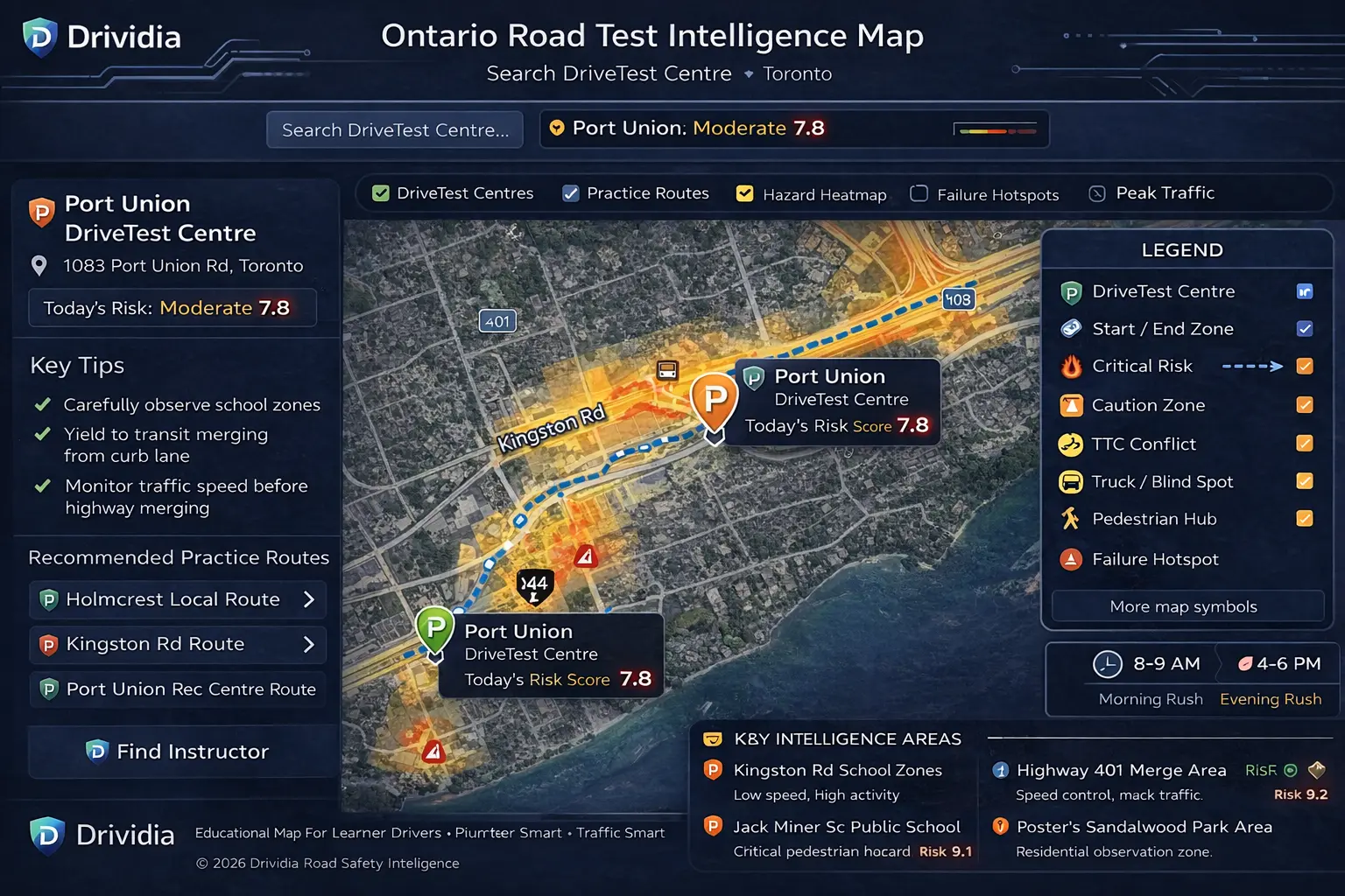 toronto-port-union map